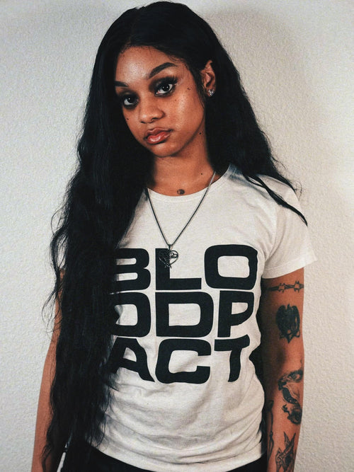 "Bloodpact" White Tee image 1