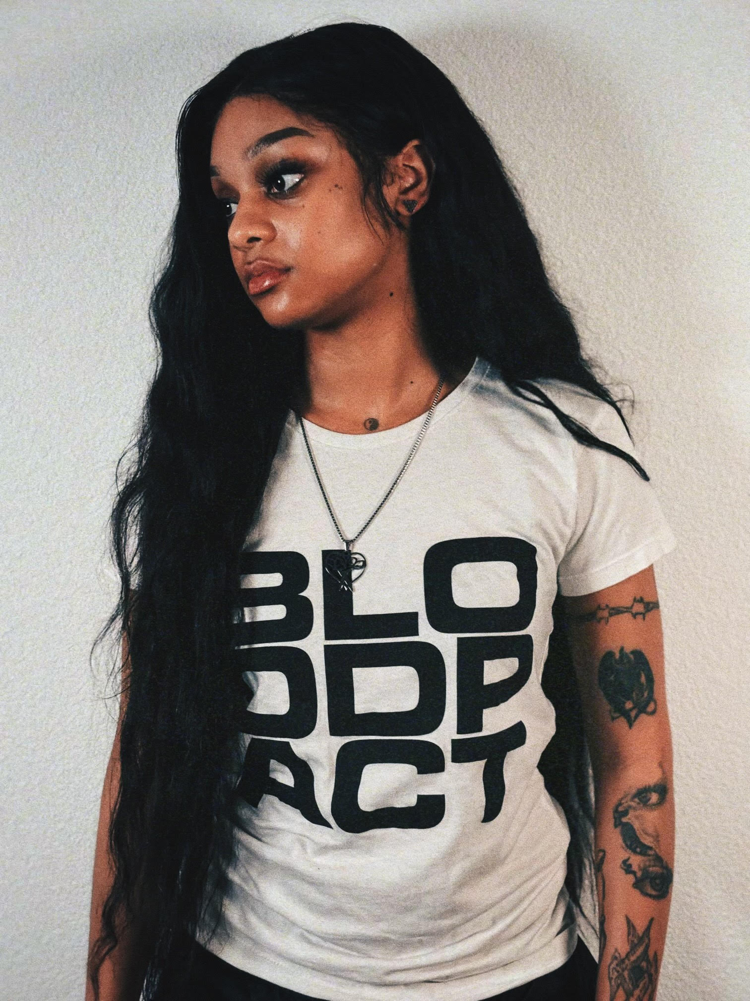 "Bloodpact" White Tee image 3